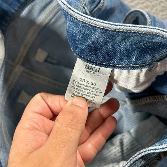 BKE Stella Jeans Women 30XXL 30x38 Medium Wash Bootcut Slim Fit Low Rise Stretch - Picture 6 of 11